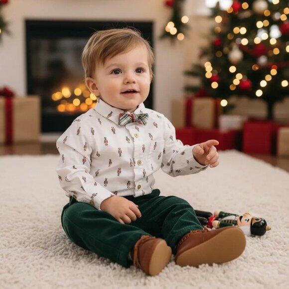 Tommy Bahama Nutcracker Holiday Button-Up Shirt size 18 Months - Picture 8 of 8